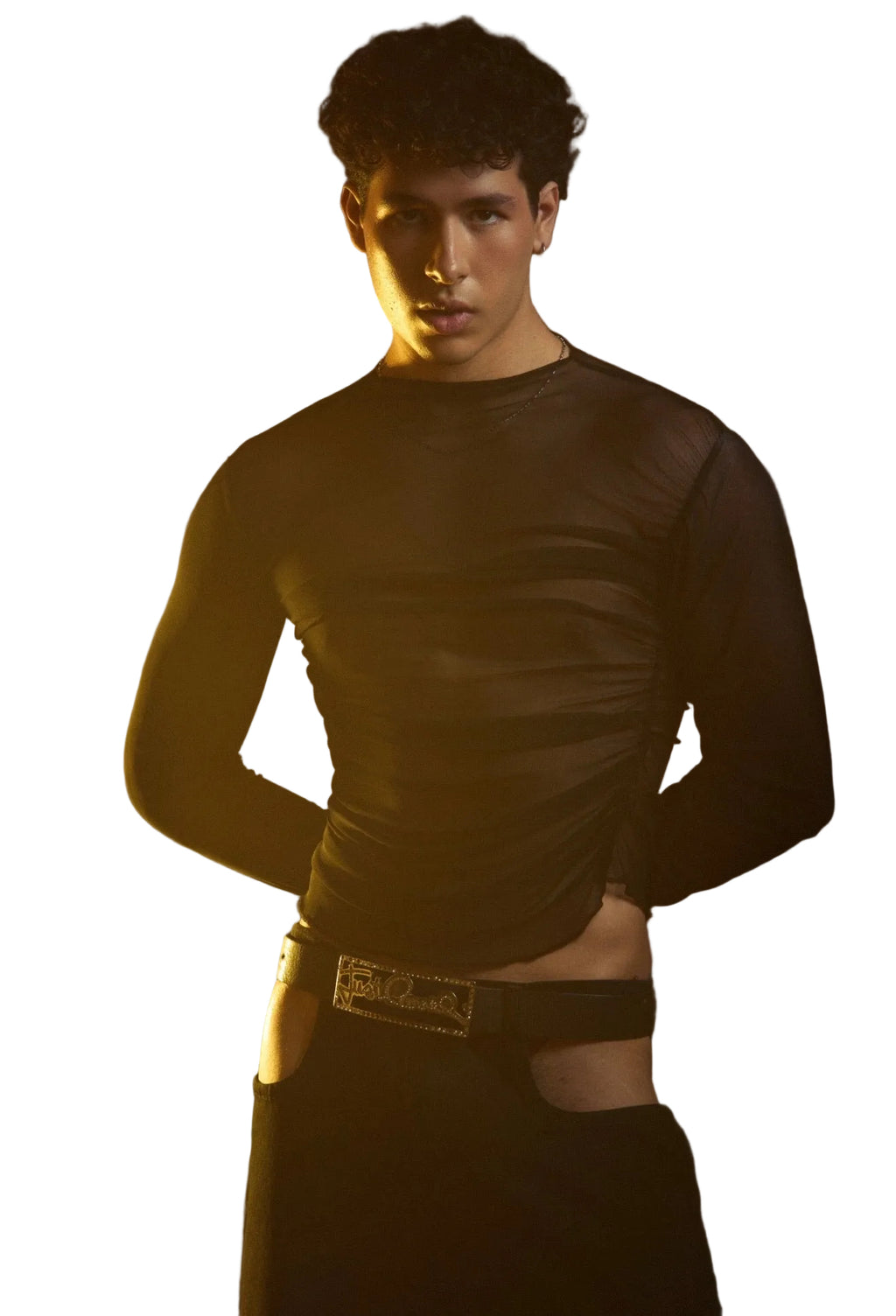 Midnight Mesh Top