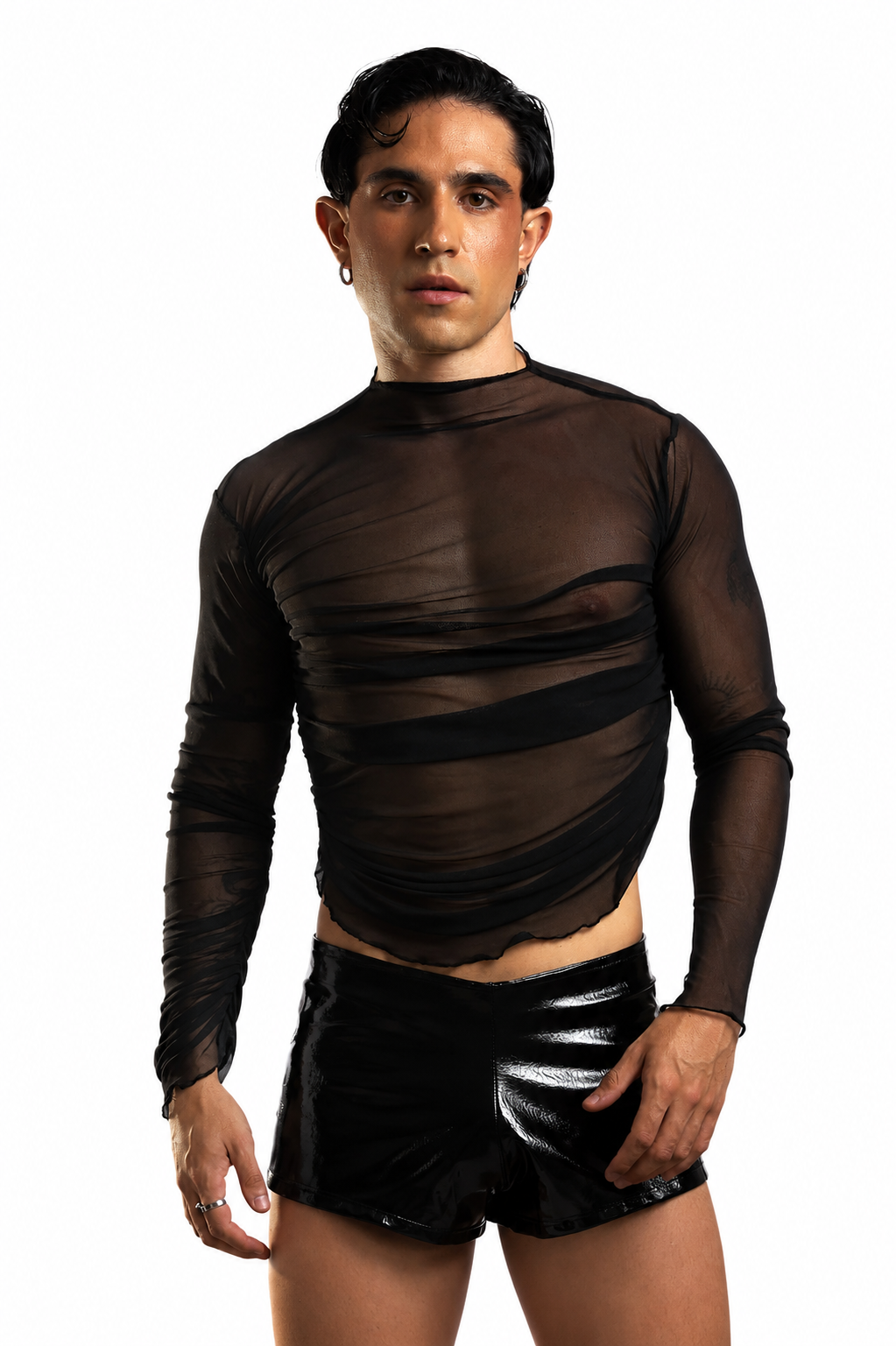 Midnight Mesh Top