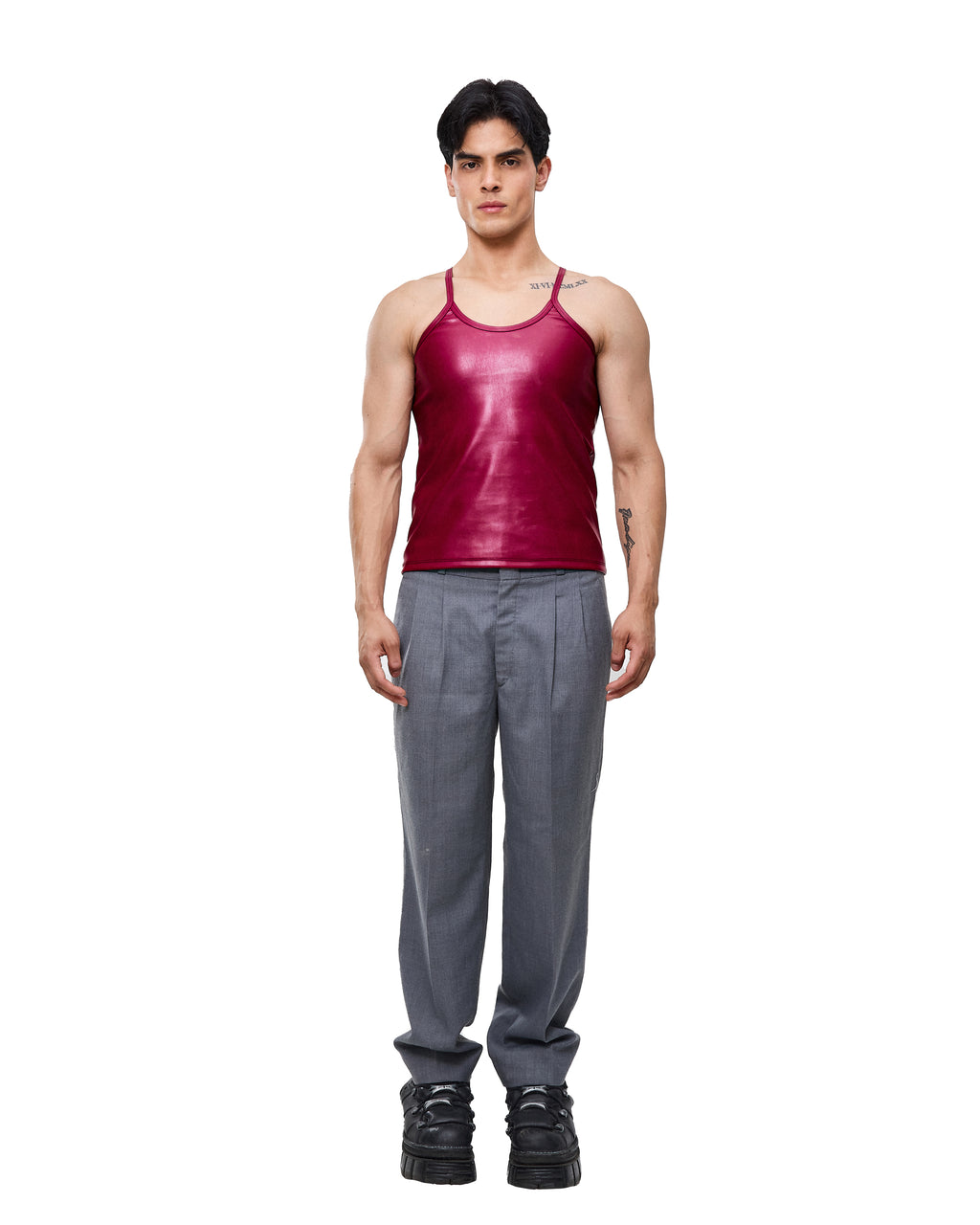 Burgundy Latex Tank